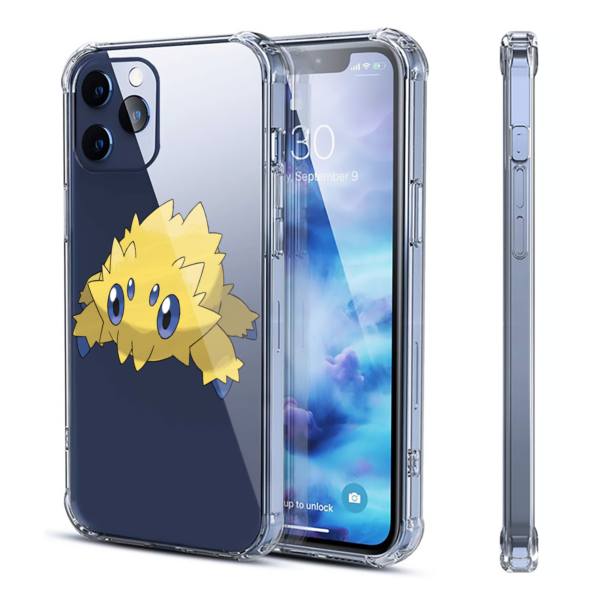 （画像用） ポケットモンスター Pokémon 【iPhone 12シリーズ対応】透明スマホケース（クリアソフトケース）